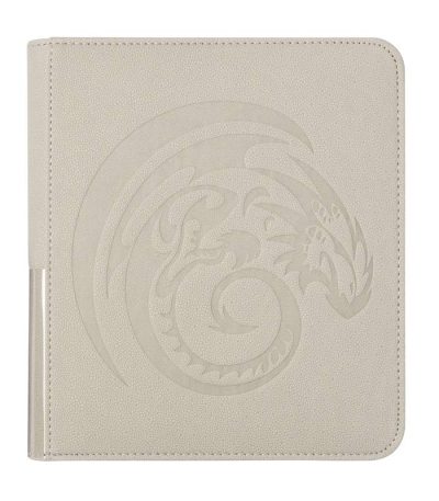 dragon shield zipster binder small ashen white1