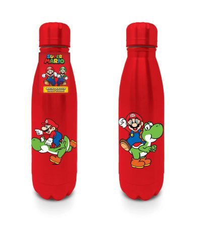 super mario mario and yoshi metal watter bottle