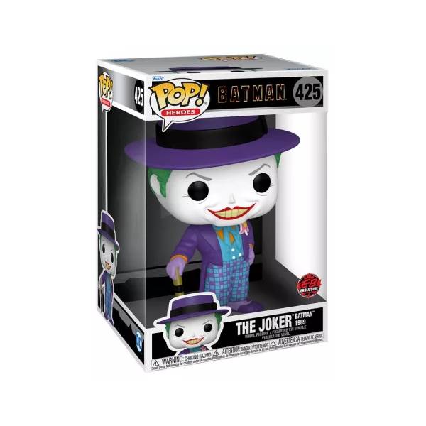 funko pop! jumbo batman the joker (batman 1989) #4251 funko pop! jumbo batman the joker (batman 1989) #4251