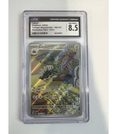 pokemon card graded lairon (184 167) 8,5 nm mint+