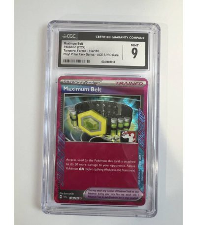 pokemon card graded maximum belt (154 162) 9 mint