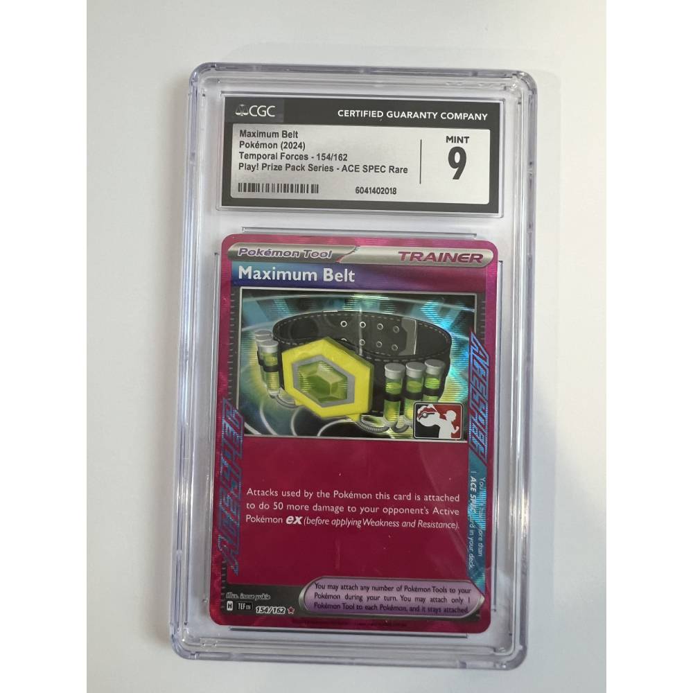 pokemon card graded maximum belt (154 162) 9 mint pokemon card graded maximum belt (154 162) 9 mint