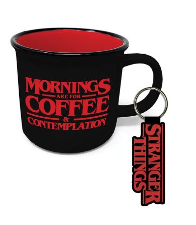 stranger things gift set campfire mug and keychain1