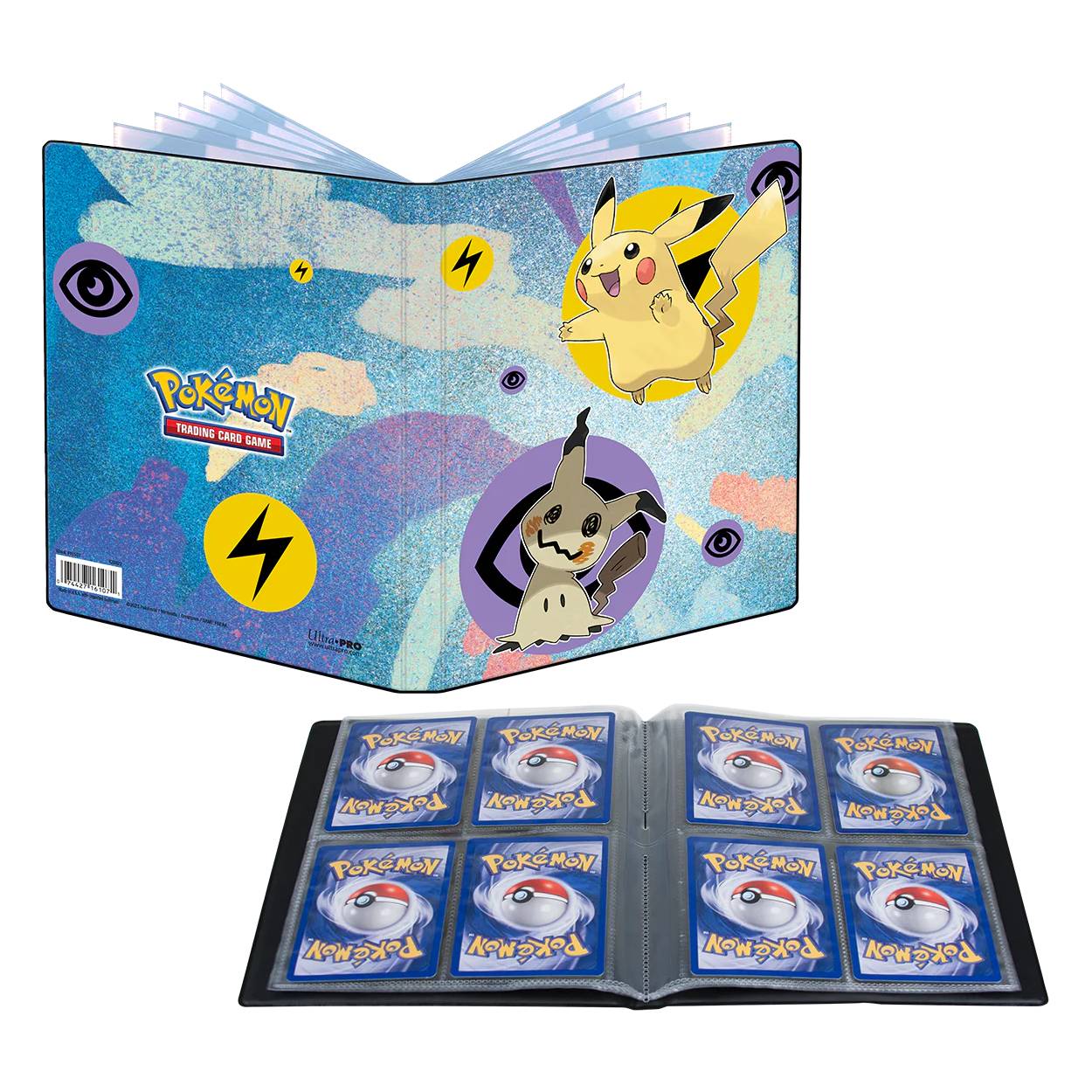 ultra pro! portfolio 4 pocket pokemon pikachu & mimikyu ultra pro! portfolio 4 pocket pokemon pikachu & mimikyu