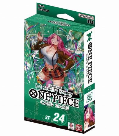 one piece card game starter deck green jewelry bonney st24