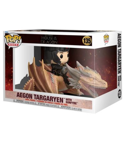 funko pop! rides house of the dragon aegon targaryen with sunfyre #1351