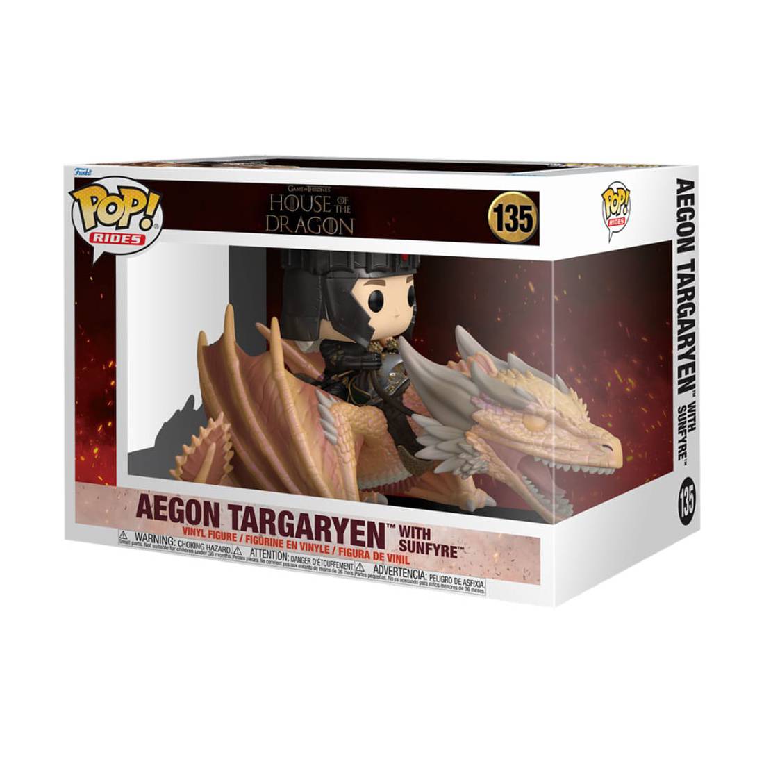 funko pop! rides house of the dragon aegon targaryen with sunfyre #1351 funko pop! rides house of the dragon aegon targaryen with sunfyre #1351