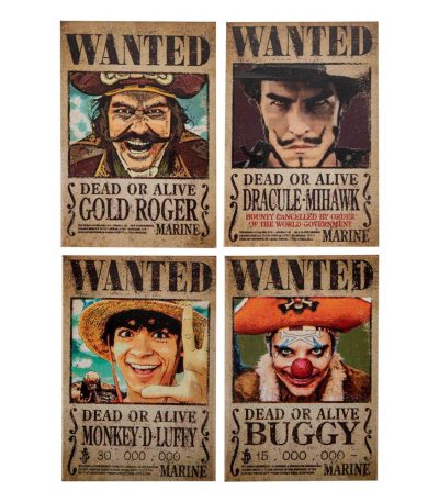 one piece netflix wanted magnet (4 pack)1