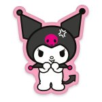 sanrio pillow kuromi smiling 36 cm