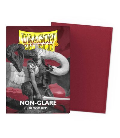 dragon shield standard size non glare sleeves blood red