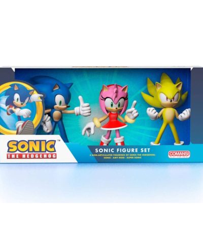 sonic the hedgehog gift box set mini figures sonic (3 pack)