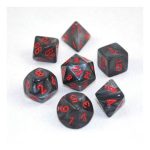 chessex mini dice set velvet black red1