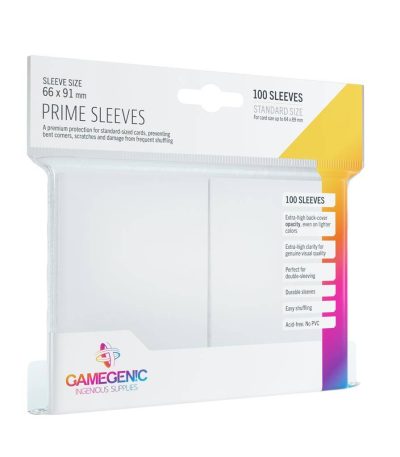gamegenic standard size prime sleeves white