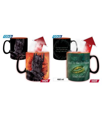 the lord of the rings mug sauron 460ml (heat change)