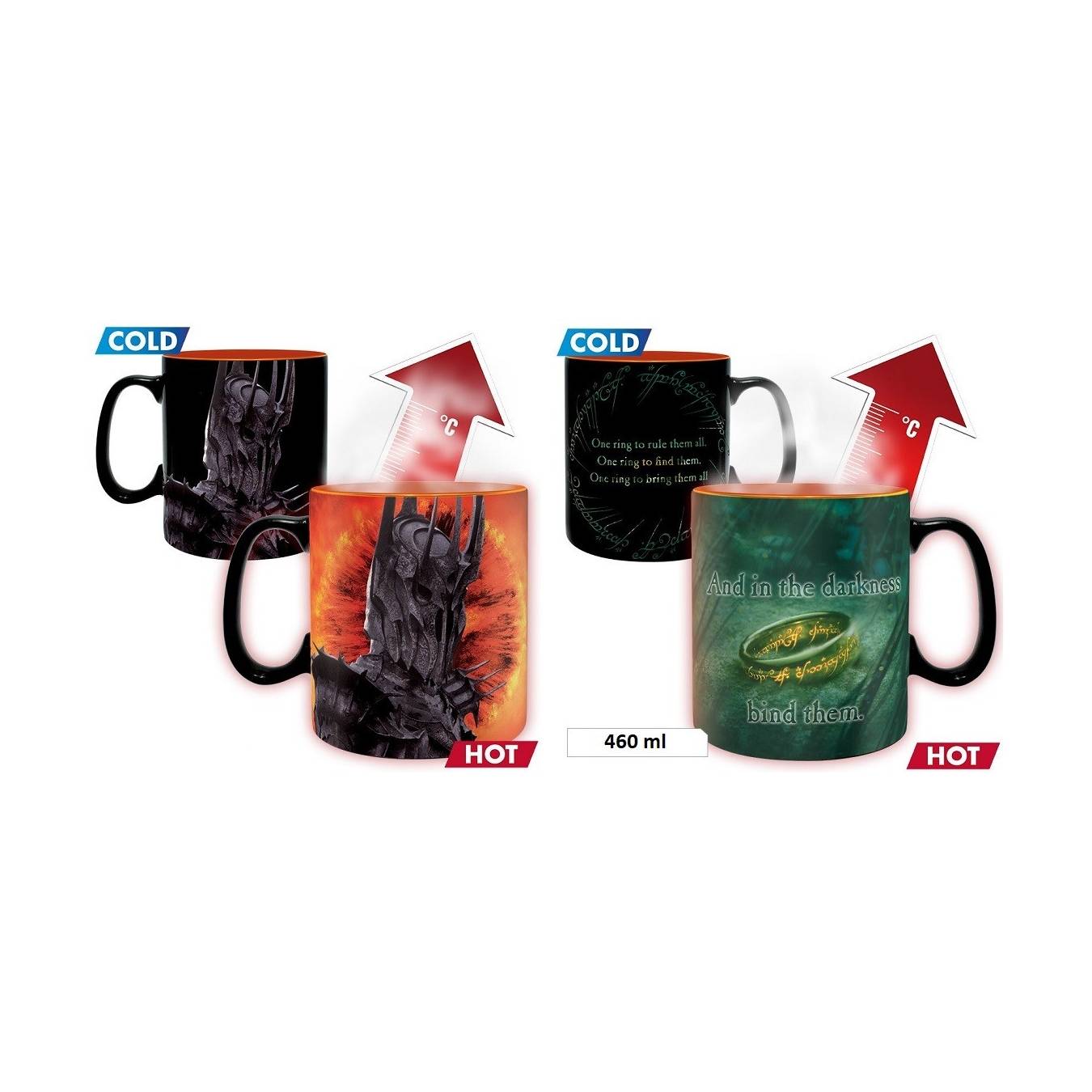 the lord of the rings mug sauron 460ml (heat change) the lord of the rings mug sauron 460ml (heat change)