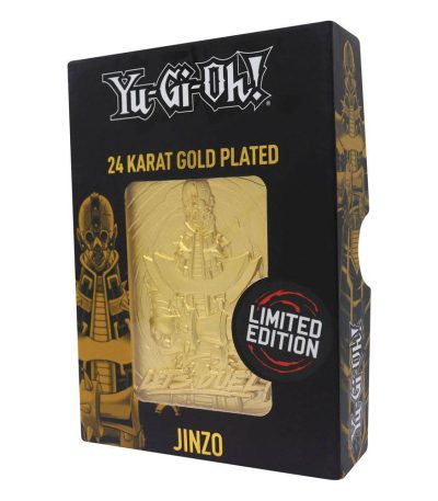 yu gi oh! metal card ingot jinzo limited edition (gold plated)1