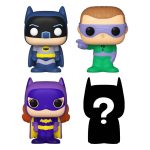 funko bitty pop! dc batman, the riddler, batgirl & limited chase (4pack)2
