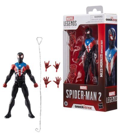 spider man 2 marvel legends gamerverse action figure miles morales (boricua suit) 15cm1