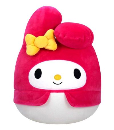 squishmallows plush sanrio my melody yellow bow and pink suit 25 cm