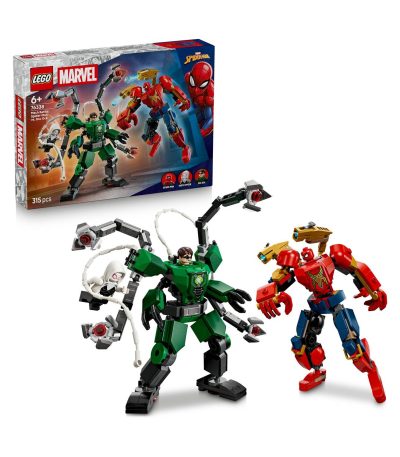 lego marvel 76338 mech battle spiderman vs. doc ock 315pcs