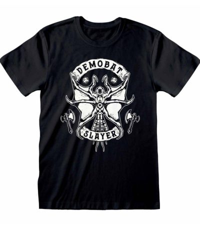 stranger things t shirt demobat slayer