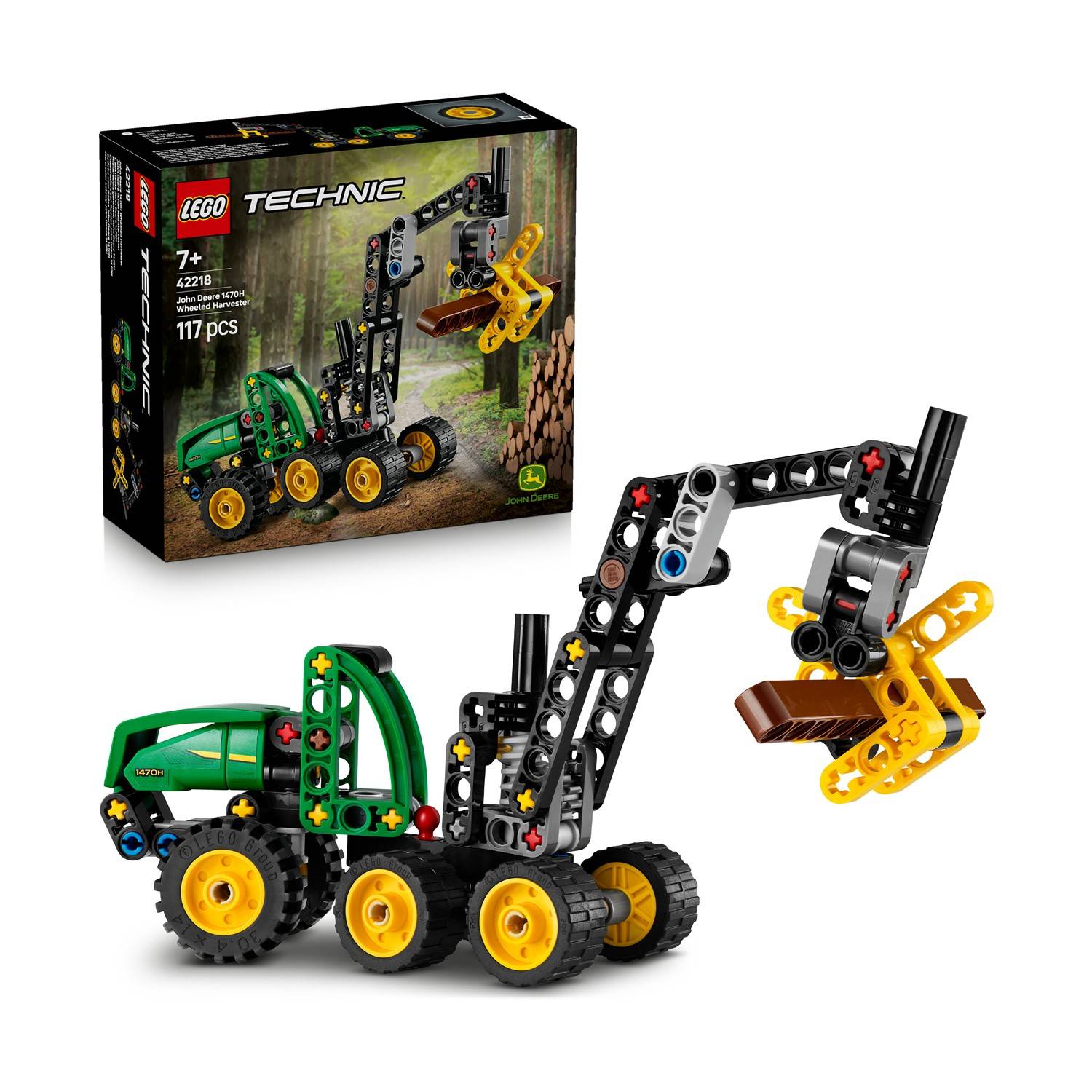 lego technic 42218 john deere 1470h wheeled harvester 117pcs lego technic 42218 john deere 1470h wheeled harvester 117pcs