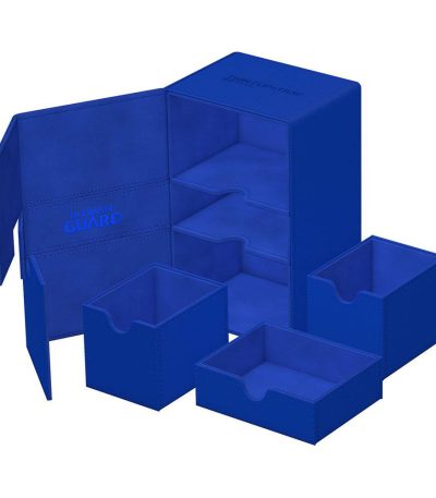 ultimate guard twin flip 'n' tray 160+ xenoskin monocolor blue1