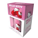hello kitty gift set my heart mug coaster and keychain