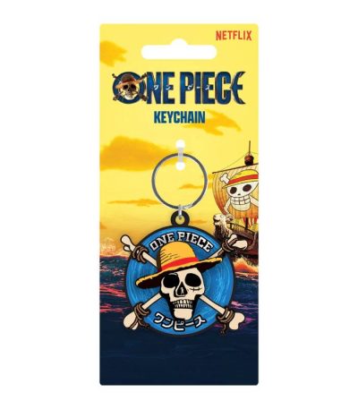 one piece spinner keychain straw hat crew