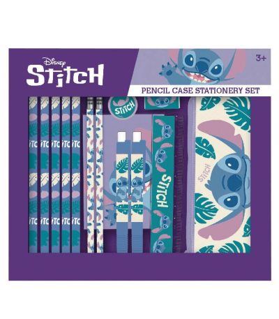lilo & stitch pencil case stationery set 14pcs