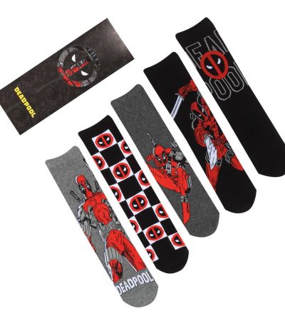 marvel socks 5 pack deadpool (36 39)