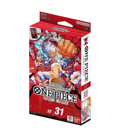 one piece card game starter deck red monkey d luffy st31