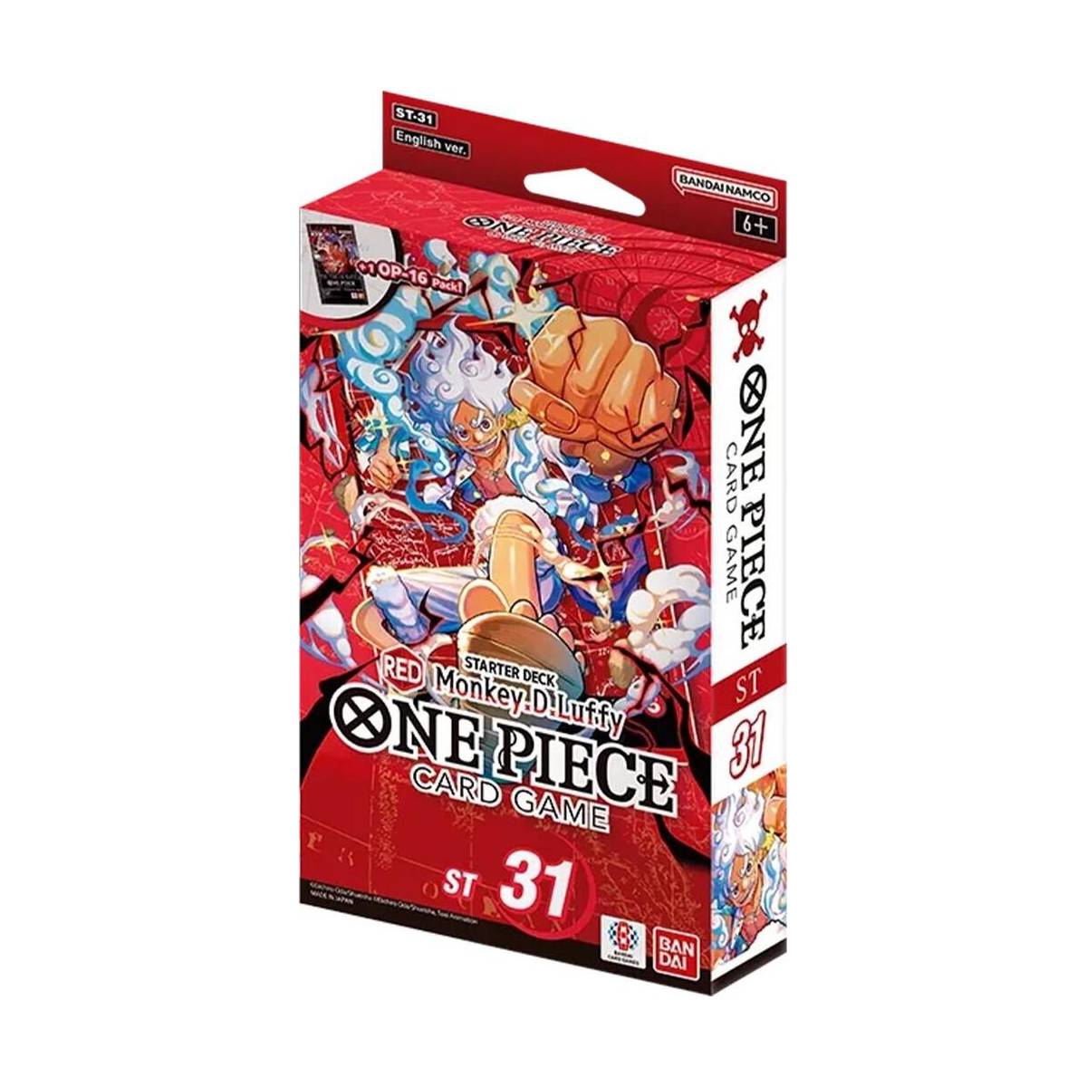 one piece card game starter deck red monkey d luffy st31 one piece card game starter deck red monkey d luffy st31