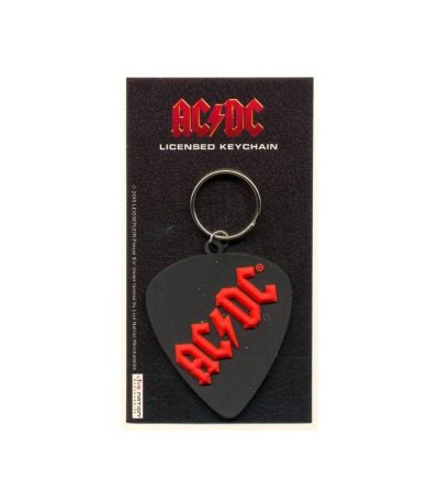 ac dc soft keychain plectrum